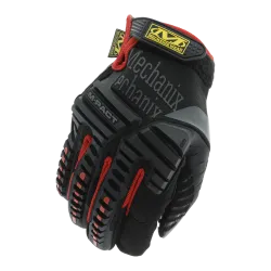 MECHANIX WEAR - Gants Tactiques Taille 9/M Résistant aux impacts M-Pact - Noir et Rouge