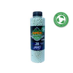 ASG - Billes Biodégradable Traçante Verte Open Blaster 0.28g X 3300 bbs