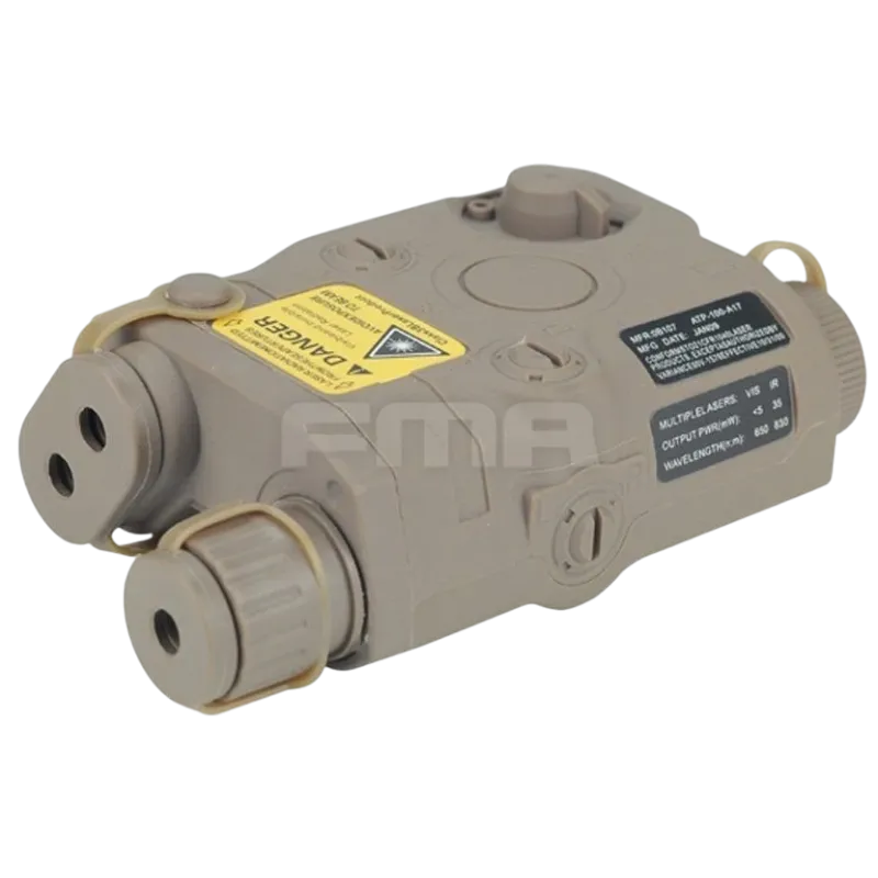FMA - Boîtier AN/PEQ-15 vide pour batterie V1 - Dark Earth