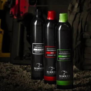 NIMROD TACTICAL - Bouteille de gaz airsoft Red 500ml - 174 PSI