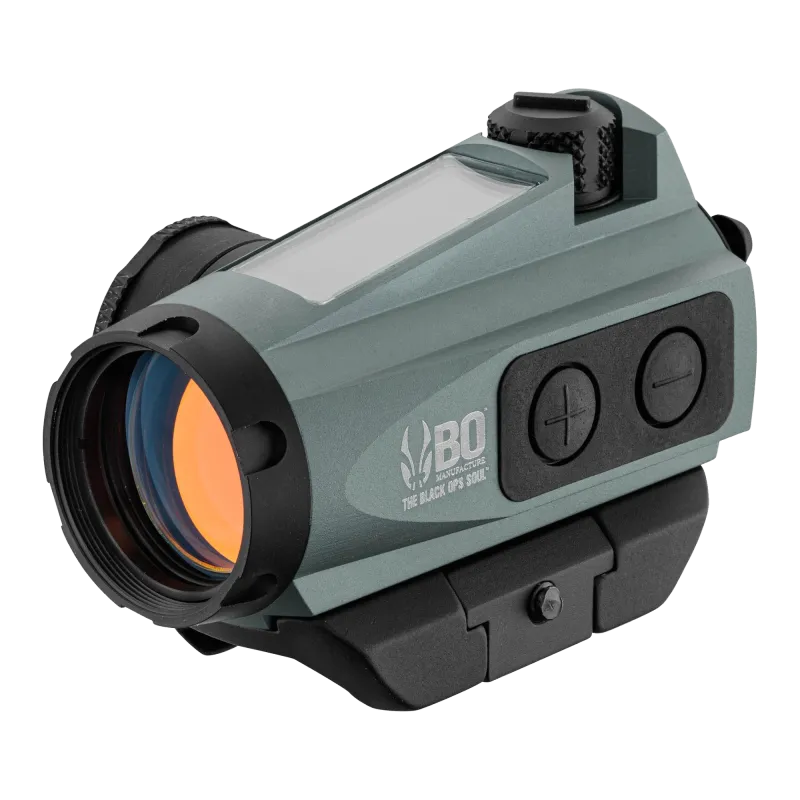 BO MANUFACTURE - Viseur point rouge OCX-1 montage bas avec panneau solaire - Gris