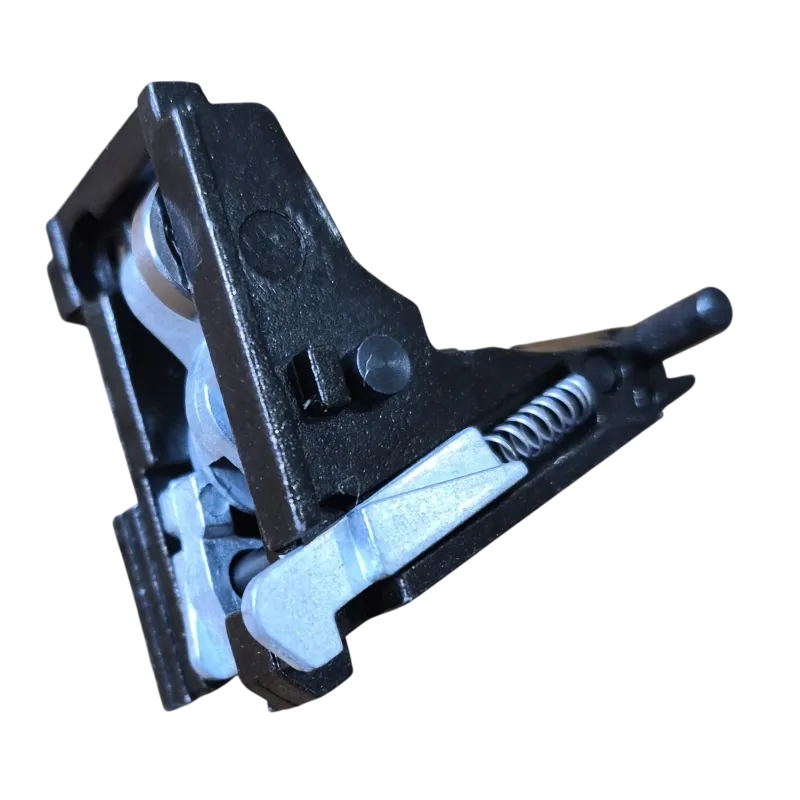 Bloc détente complet Poseidon pour pistolet, vue trois quarts côté levier