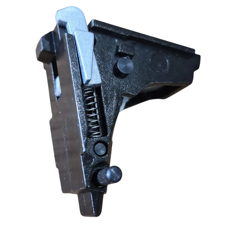 Bloc détente complet Poseidon pour pistolet, vue arrière de profil