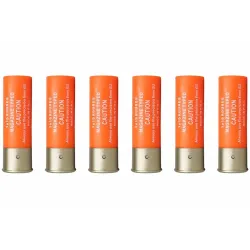 WOSPORT - 6 Cartouches de fusil à pompe 15 Billes - Orange