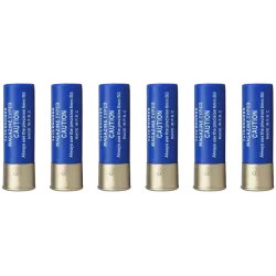 WOSPORT - 6 Cartouches de fusil à pompe 15 Billes - Bleu