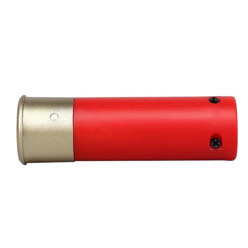 Cartouche rouge Wosport pour fusil à pompe airsoft, face arrière avec vis de démontage