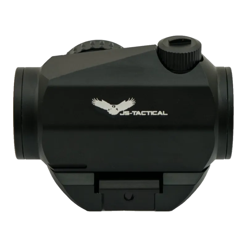 Viseur point rouge JS-Tactical Crossfire sur embase basse, profil côté logo