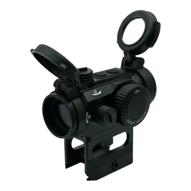 Viseur point rouge JS-Tactical sur rehausse, tourelles de réglage et capuchon de pile CR2032