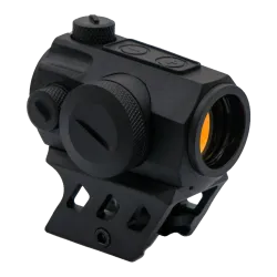 JS-TACTICAL - Viseur Point Rouge avec Rehausse Décalée - Noir