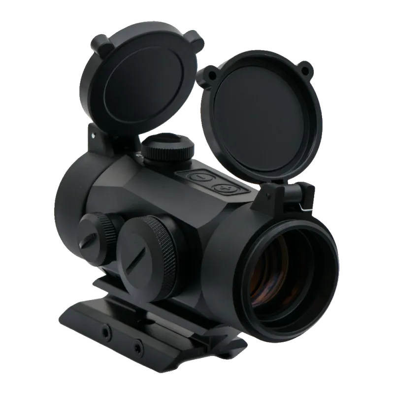 Viseur point rouge JS-Tactical, boutons de luminosité + et - sur le dessus et tourelles
