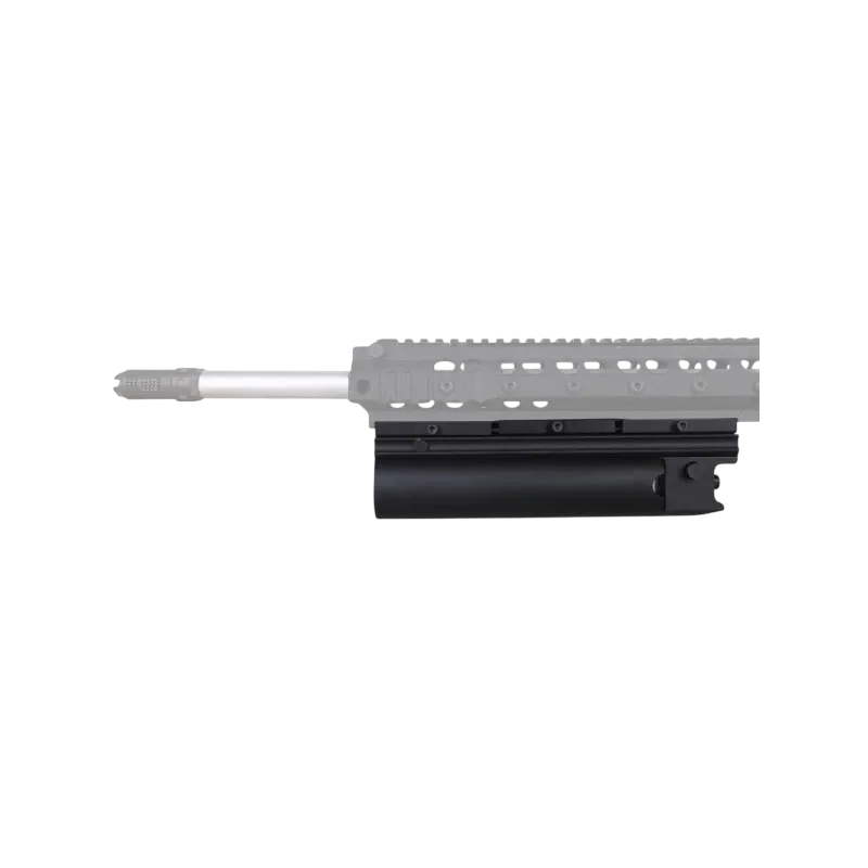 Lance-grenade XM203 Big Dragon monté sous un garde-main à rails, vue de profil