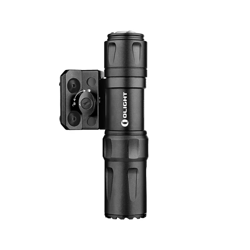 Olight Odin Mini noire vue de dessus avec le support M-LOK sur le côté