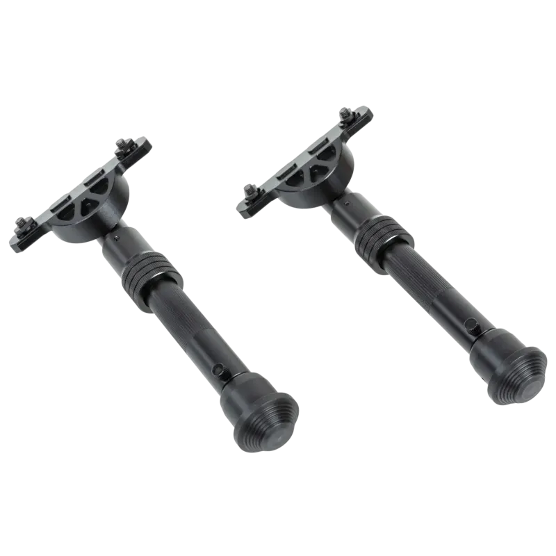 Bipied Specna Arms M-LOK noir, gros plan arrière sur les platines de fixation