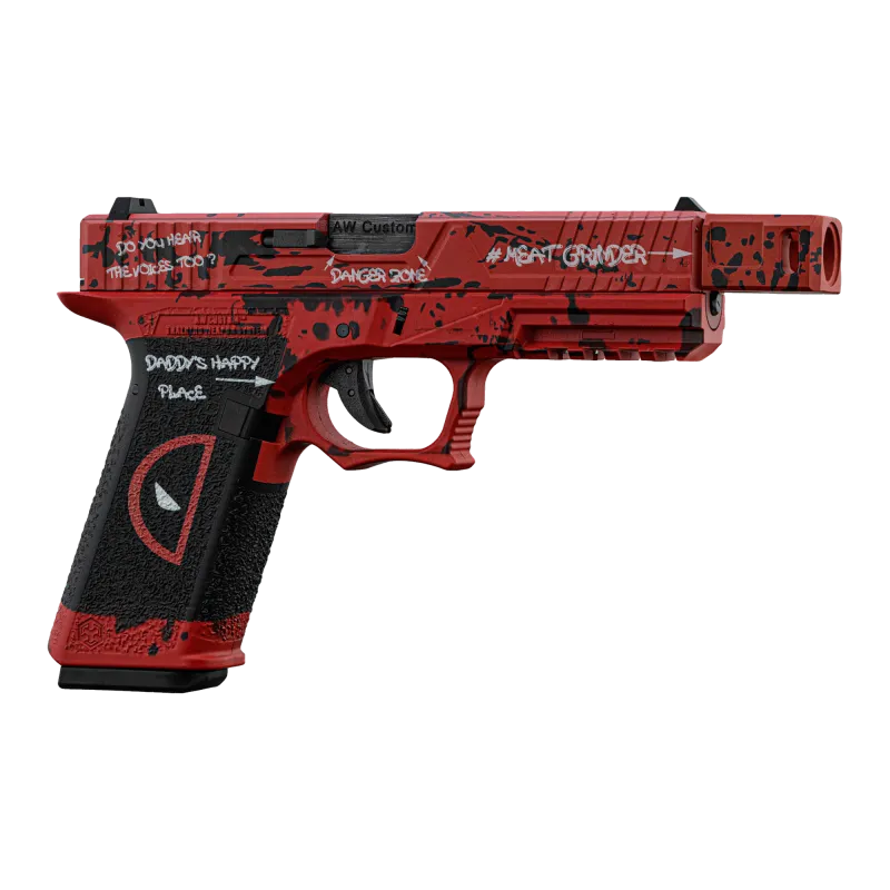 AW CUSTOM - Pistolet GBB VX7302 DP - Rouge et noir
