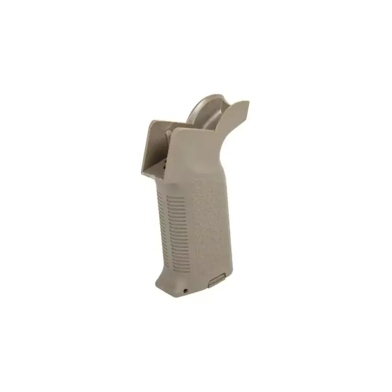 Poignée moteur QD Prime Specna Arms tan, vue de trois quarts