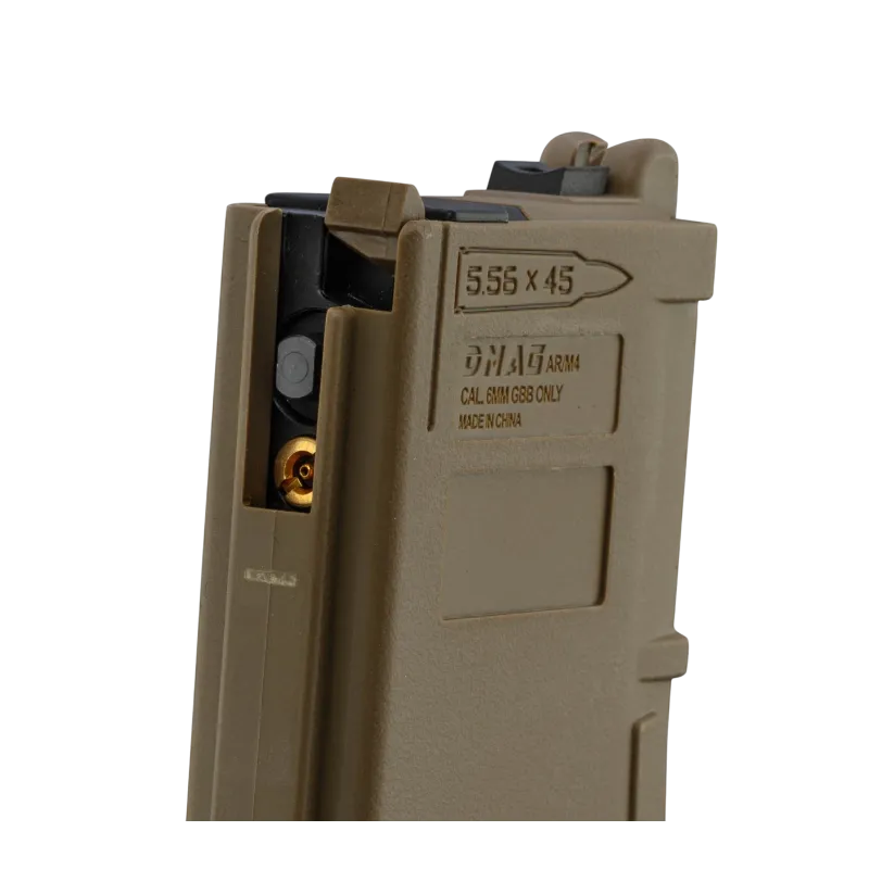 Haut du chargeur gaz Tan N4 MWS Gen 3, lèvres et marquage CAL 6MM GBB ONLY