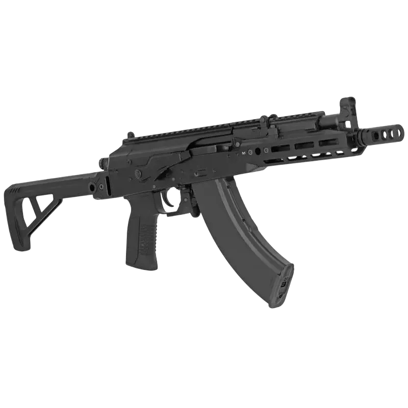 Réplique GBBR Tokyo Marui AKX système ZET noire, vue de trois quarts avant droite
