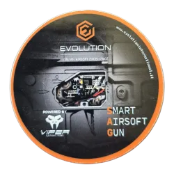 Sticker Evolution rond - Orange