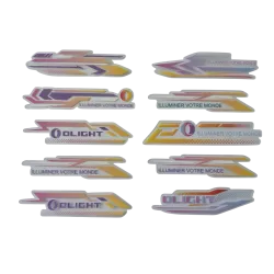 Sticker Olight 4 planches 39 pièces