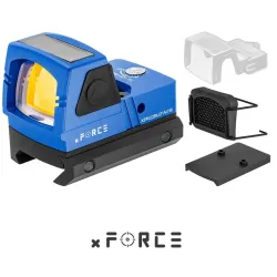 TACTICAL OPS - Mini point rouge avec panneaux solaires - Bleu