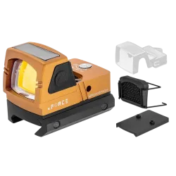 TACTICAL OPS - Mini point rouge avec panneaux solaires - Orange
