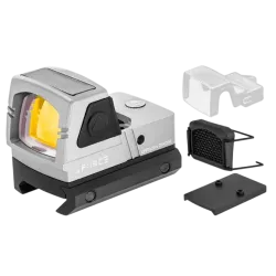 TACTICAL OPS - Mini point rouge avec panneaux solaires - Silver