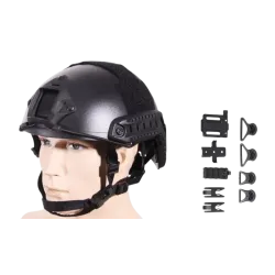 EMERSONGEAR - Casque de protection tactique Fast avec réglage - Noir
