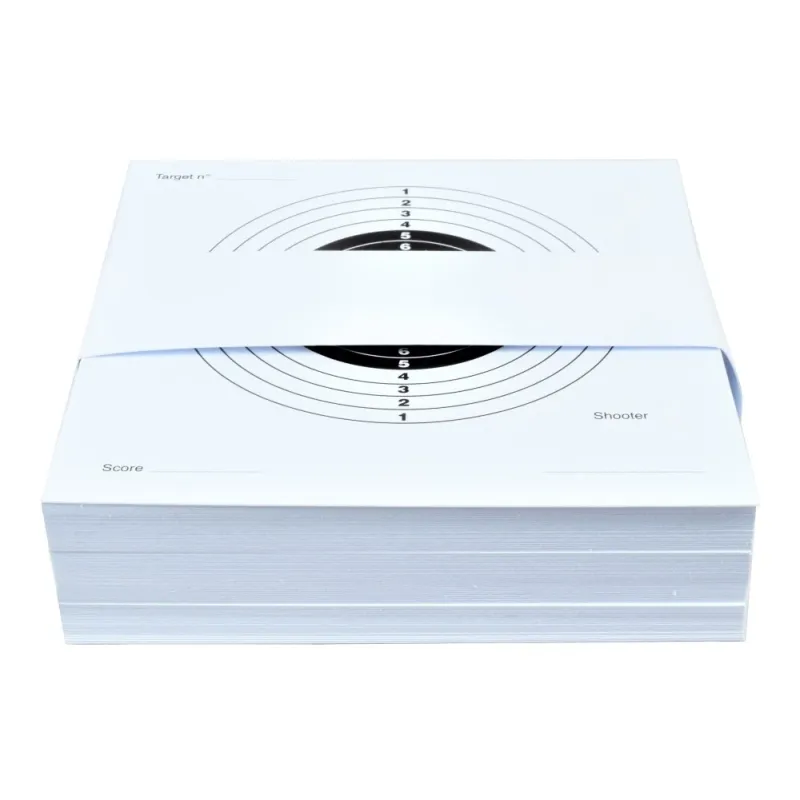 JS-TACTICAL - Feuilles cibles 14 cm x 14 cm - Blanc