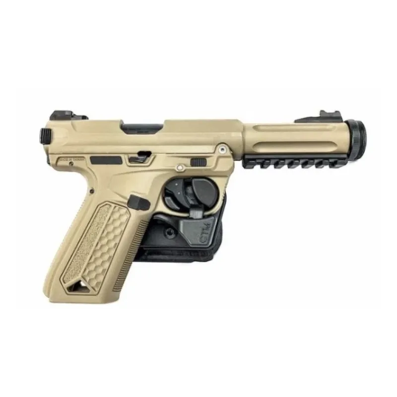 Holster de pontet CTM Tac noir maintenant un pistolet AAP01 par le pontet