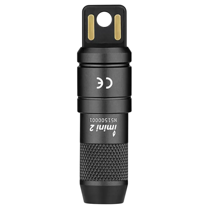 Olight - iUltra  Mini Lampe Porte-Clés Rechargeable en OAL - Noir