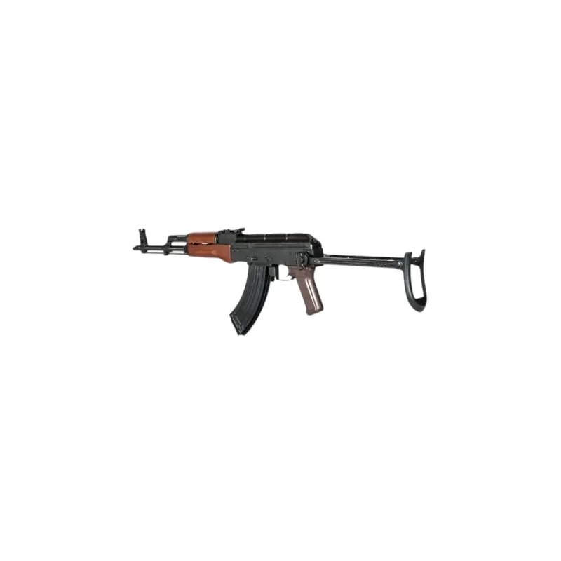 AKMS E&L airsoft, vue trois-quarts avant gauche, chargeur 120 billes