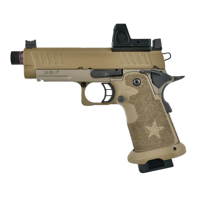 Pistolet GBB Staccato C2 Army Armament tan, vue de profil gauche