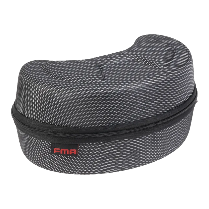 Étui de rangement rigide FMA pour lunettes de protection ventilées noires