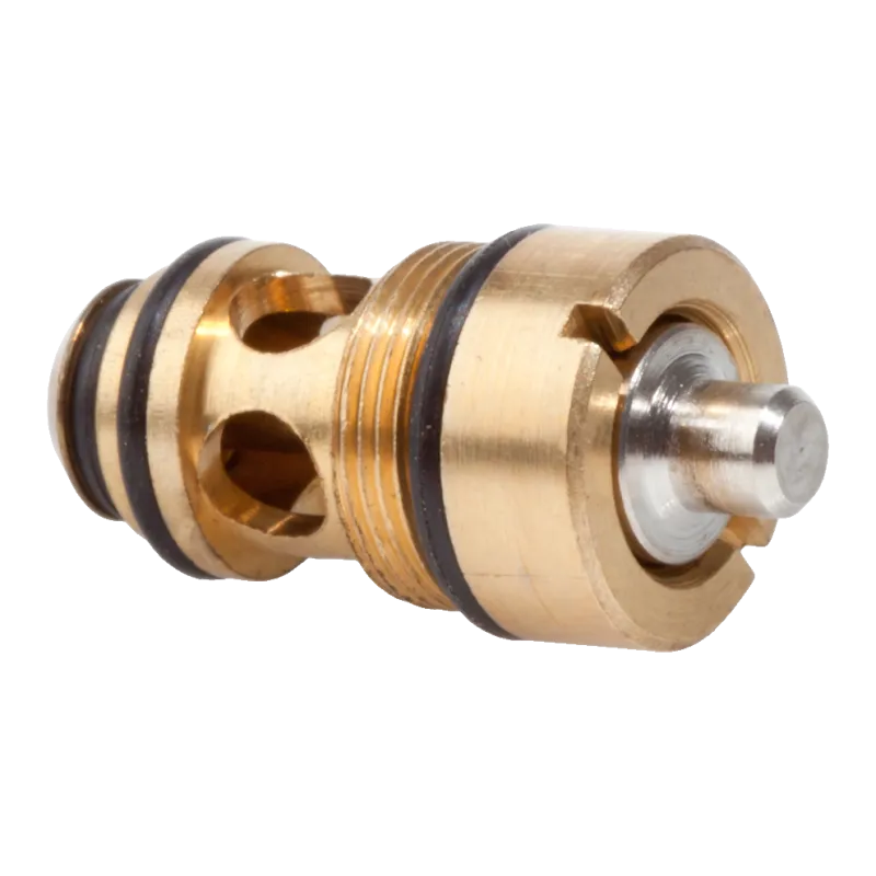 Valve de percussion Tokyo Marui pour Alemania-45, vue côté tête argentée fendue et joints toriques