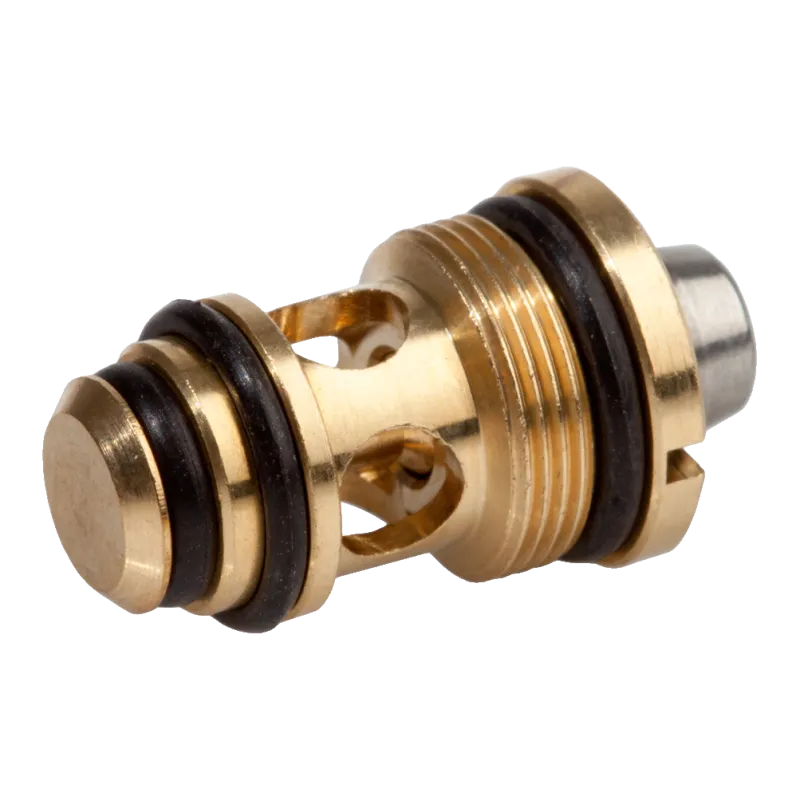 Valve de percussion gaz KJ Works KP-17 de trois quarts, joints toriques et filetage