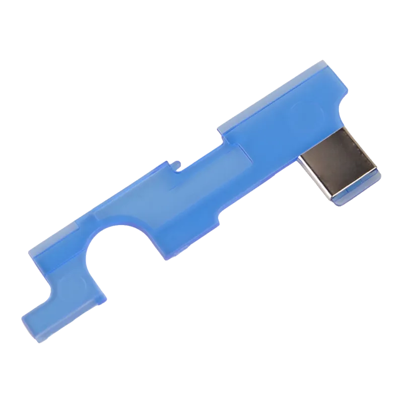 Selector plate anti-heat Point bleue pour gearbox V2 M4, vue de dessus avec contact métal