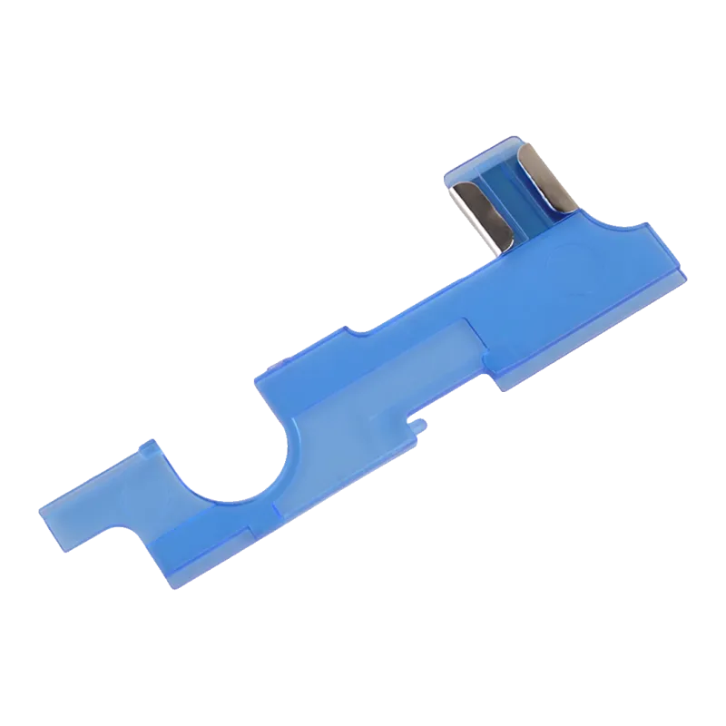Selector plate anti-heat Point bleue pour gearbox V2 M4, détail des contacts métalliques