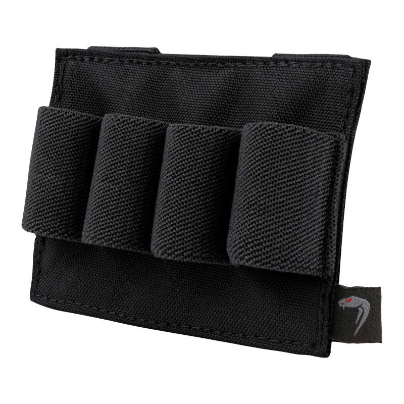 Porte-cartouches Viper Modular Shotgun Cartridge Holder noir, vue de face des 4 boucles