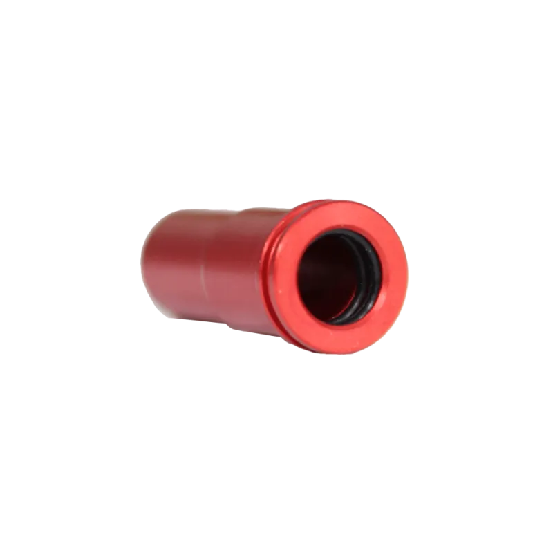Nozzle KPP double étanchéité rouge en aluminium, vue arrière avec joints toriques internes noirs