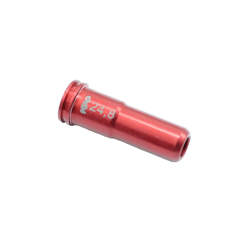 Nozzle KPP double étanchéité 24,8 mm rouge, vue de profil côté marquage
