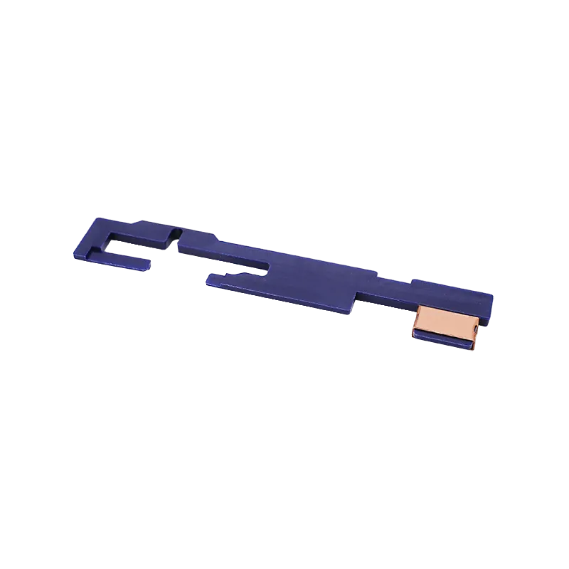 Selector plate anti-heat Lonex bleue pour G36C, vue trois-quarts opposée