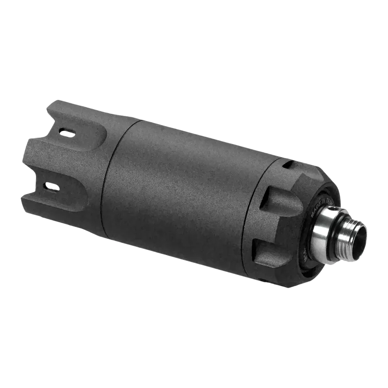 Traceur Acetech Blaster noir, vue de trois quarts côté filetage