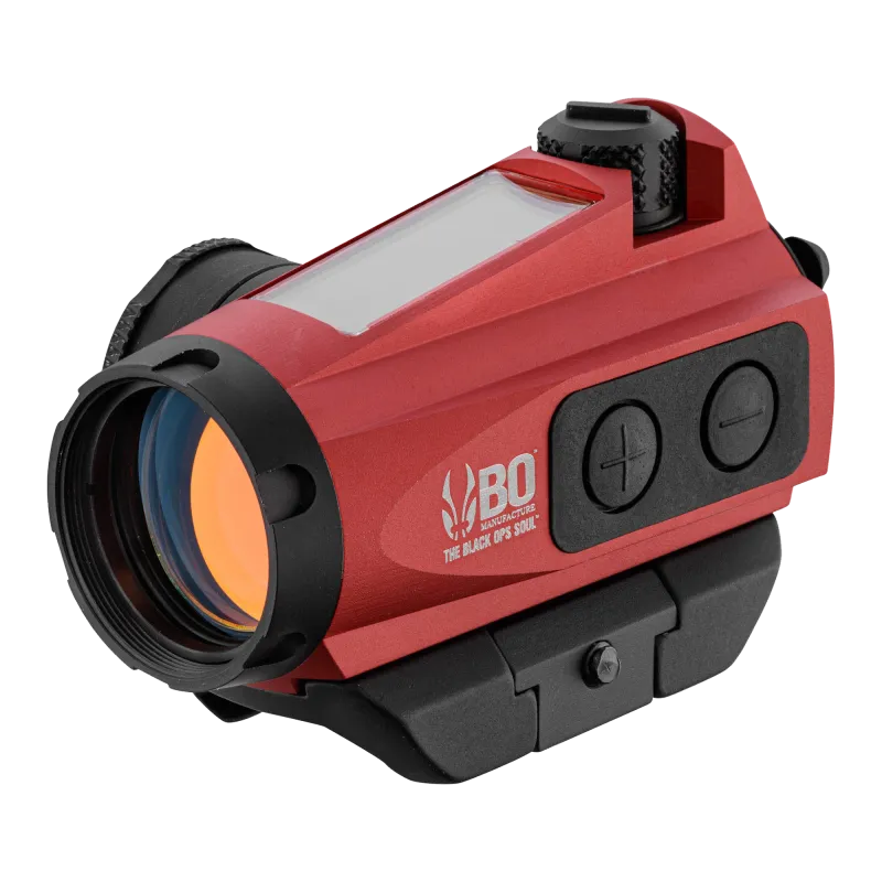 BO MANUFACTURE - Viseur point rouge OCX-1 montage bas avec panneau solaire - Rouge