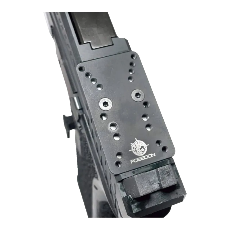 Monture RMR Poseidon fixée sur la culasse d'un pistolet Orion, vue de dessus
