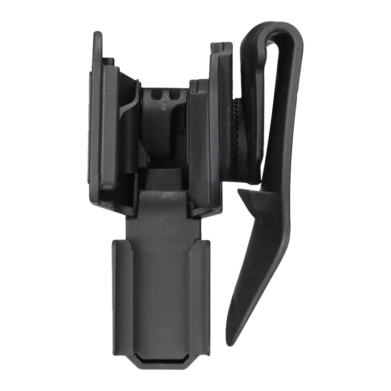 Holster universel Amomax Rot360 noir, vue de profil côté opposé