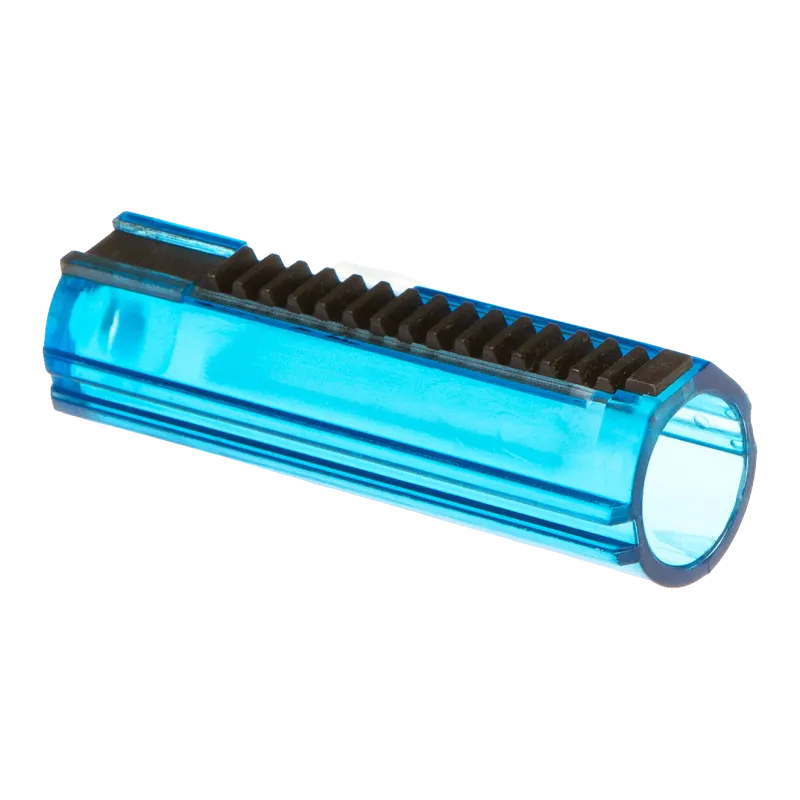 Piston Point bleu translucide 16 dents acier, avant ouvert sans tête de piston