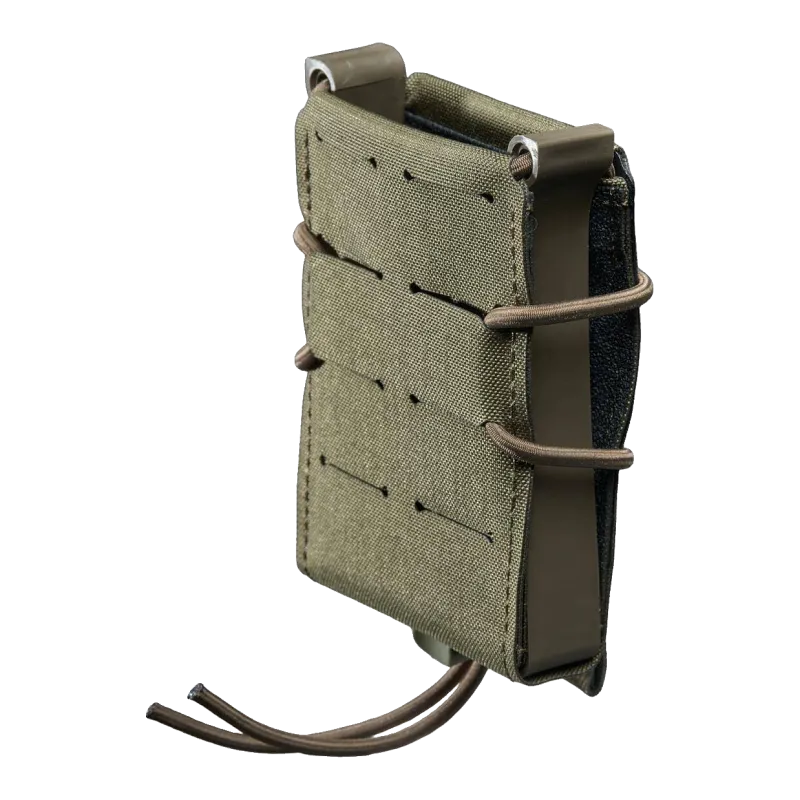 Poche Templar's Gear FMR Ranger Green, trois quarts avant droit, flanc et cordon élastique