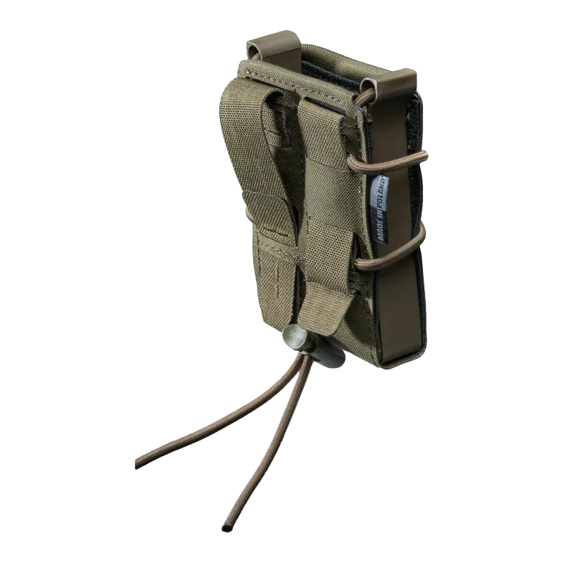 Poche Templar's Gear FMR Ranger Green, dos et étiquette Made in Poland, stoppeur du cordon