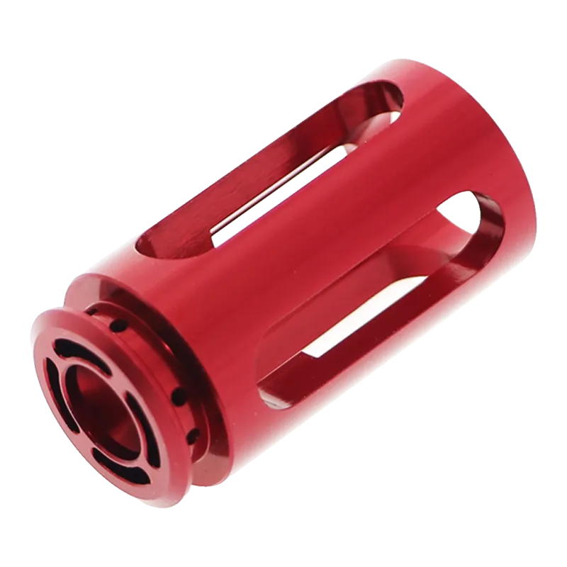 Tête de piston rouge de la cage nozzle CowCow pour Hi-Capa, gros plan