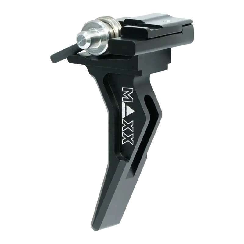 Détente Maxx Model Speed Advanced style B pour Scorpion EVO 3, vue de trois quarts côté ressort